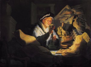 Parable of the rich man, by Rembrandt